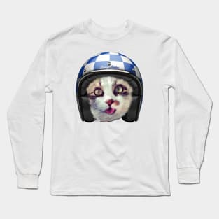 Biker Cat Long Sleeve T-Shirt